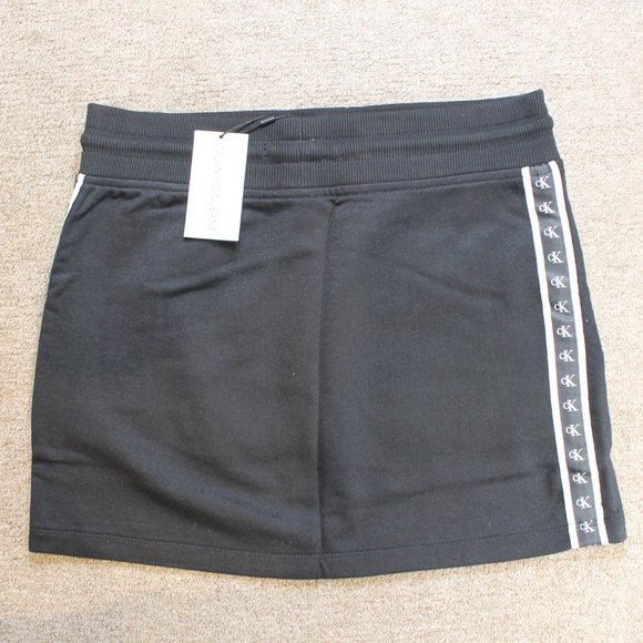NEW Calvin Klein Women's Monogram Skirt, Black, S - Picture 2 of 5